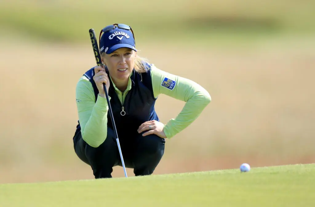 Golf player thinking about their next move/ JWS