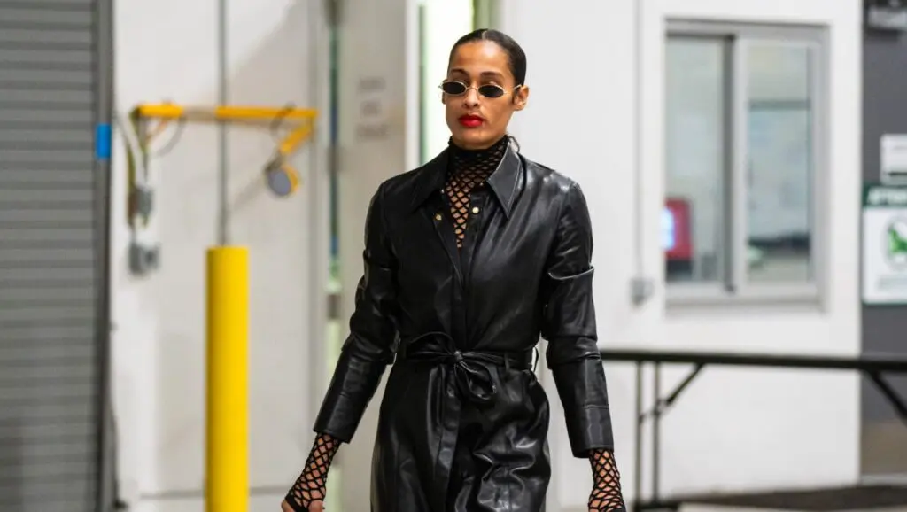 Skylar Diggins-Smith of the Seattle Storm arrives at the arena before a WNBA game