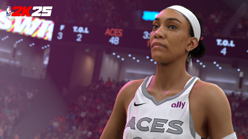 nba 2k25 wnba cover star a'ja wilson
