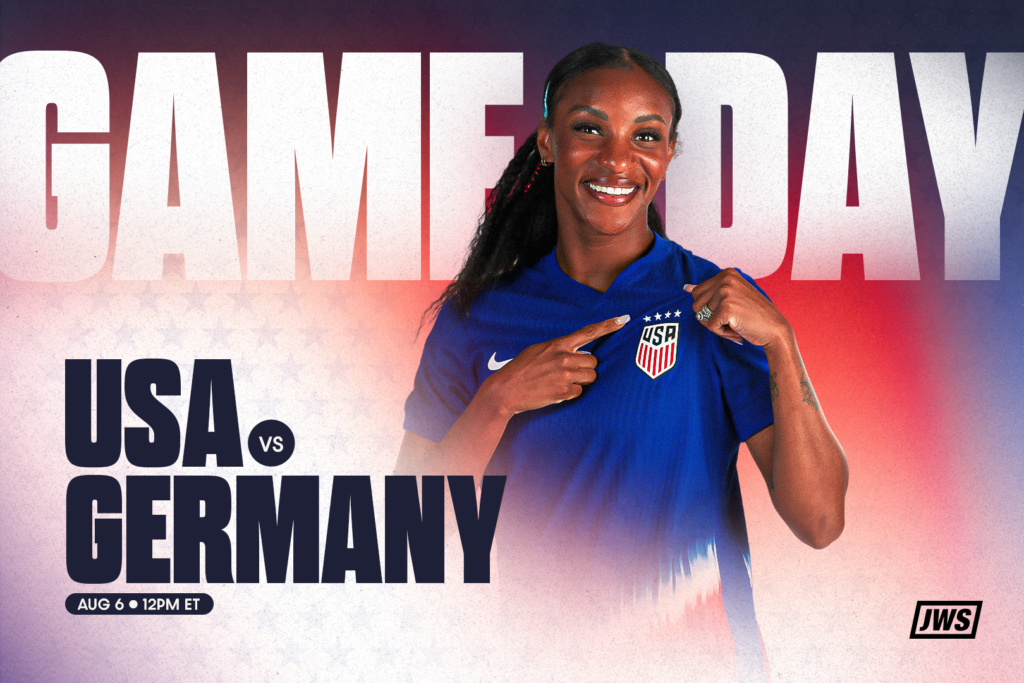 uswnt vs. germany gameday graphic