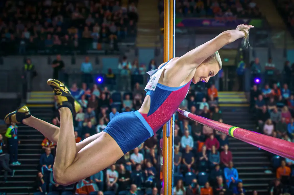 USA Olympics pole vaulter Katie Moon at the World Indoor Athletics Championships