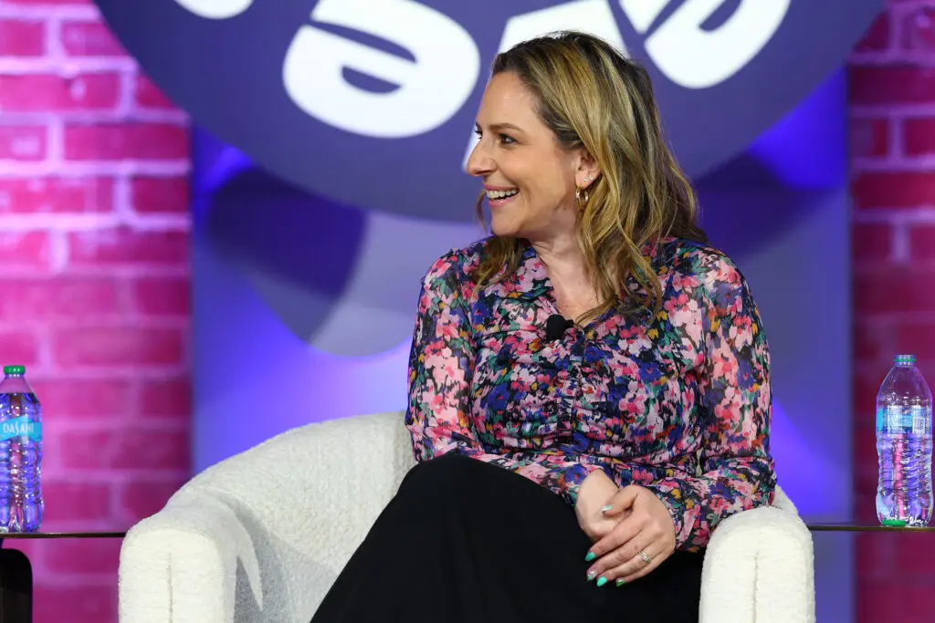 NWSL commissioner Jessica Berman speaks during the 2025 SheBelieves Summit.