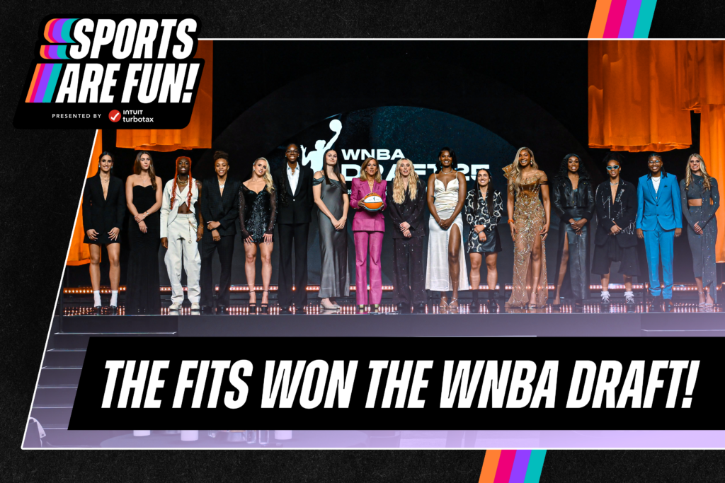 Sports Are Fun! cover image featuring the 2025 WNBA Draft.