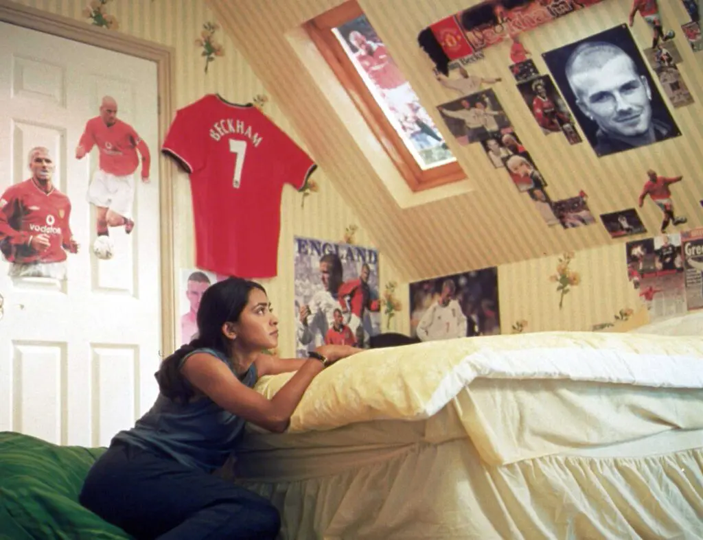 Actor Parminder Nagra in a scene from "Bend It Like Beckham."