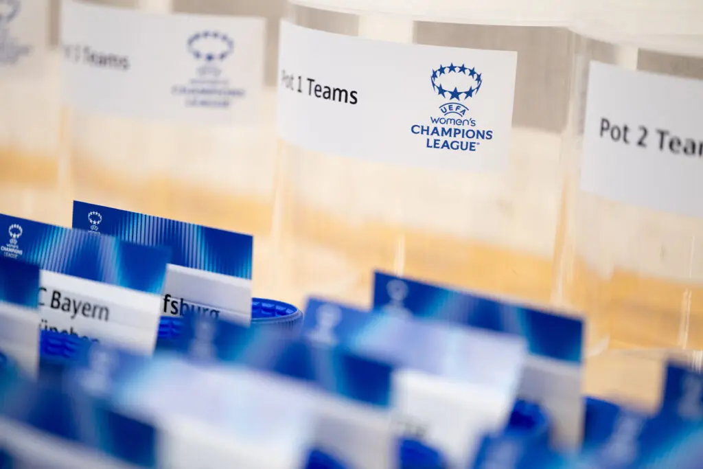 Cards for each club are sorted ahead of the League Phase Draw for the 2025/26 UEFA Champions League season.