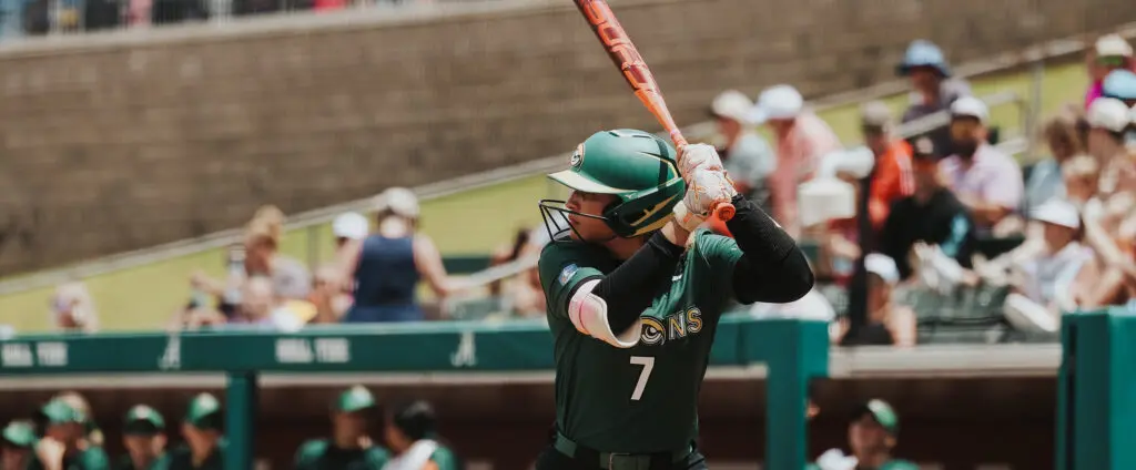 Talons utility player Maya Brady waits on a pitch during a 2025 AUSL game.