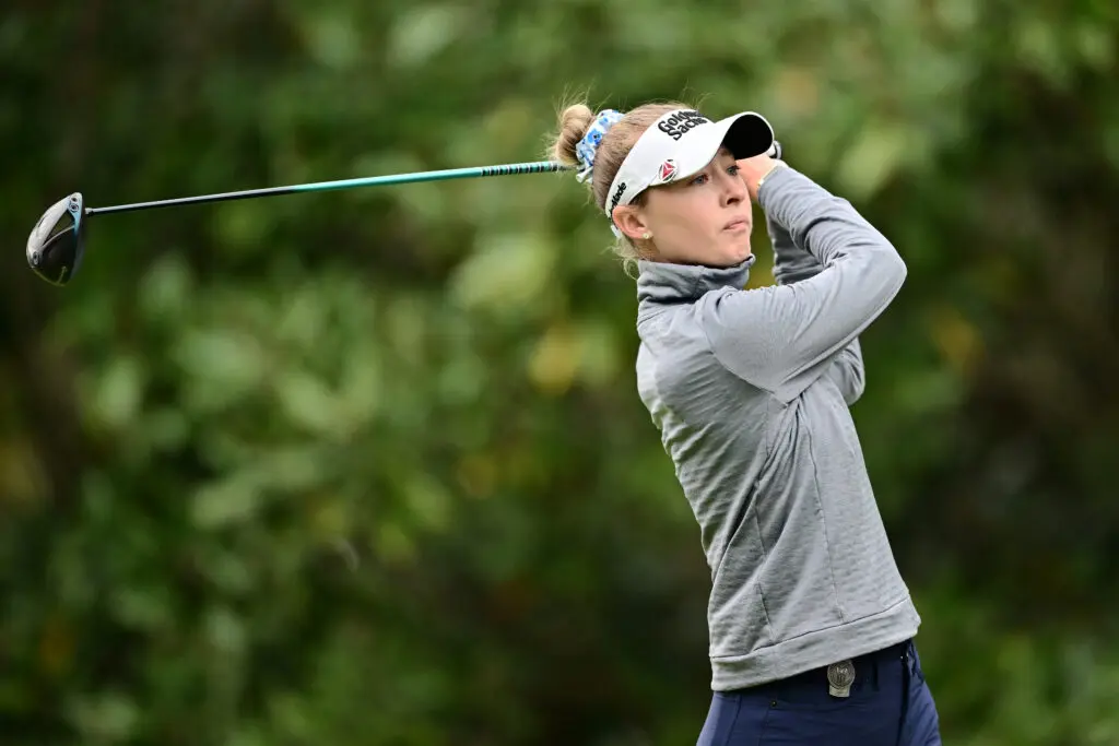 US golf star Nelly Korda tees off her third round at the 2026 HGV Tournament of Champions.