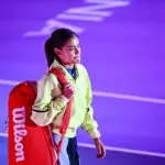 Emma Raducanu participates in the Transylvania Open 2026 Singles Final at BT Arena in Cluj-Napoca, Romania, on February 7, 2026.