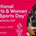 Graphic for National Women in Sports Day 2026.