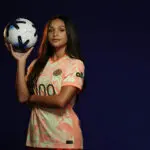 Sophia Wilson of the Portland Thorns FC poses for a portrait at The Westin Bonaventure Hotel & Suites, Los Angeles on January 29, 2026 in Los Angeles, California.