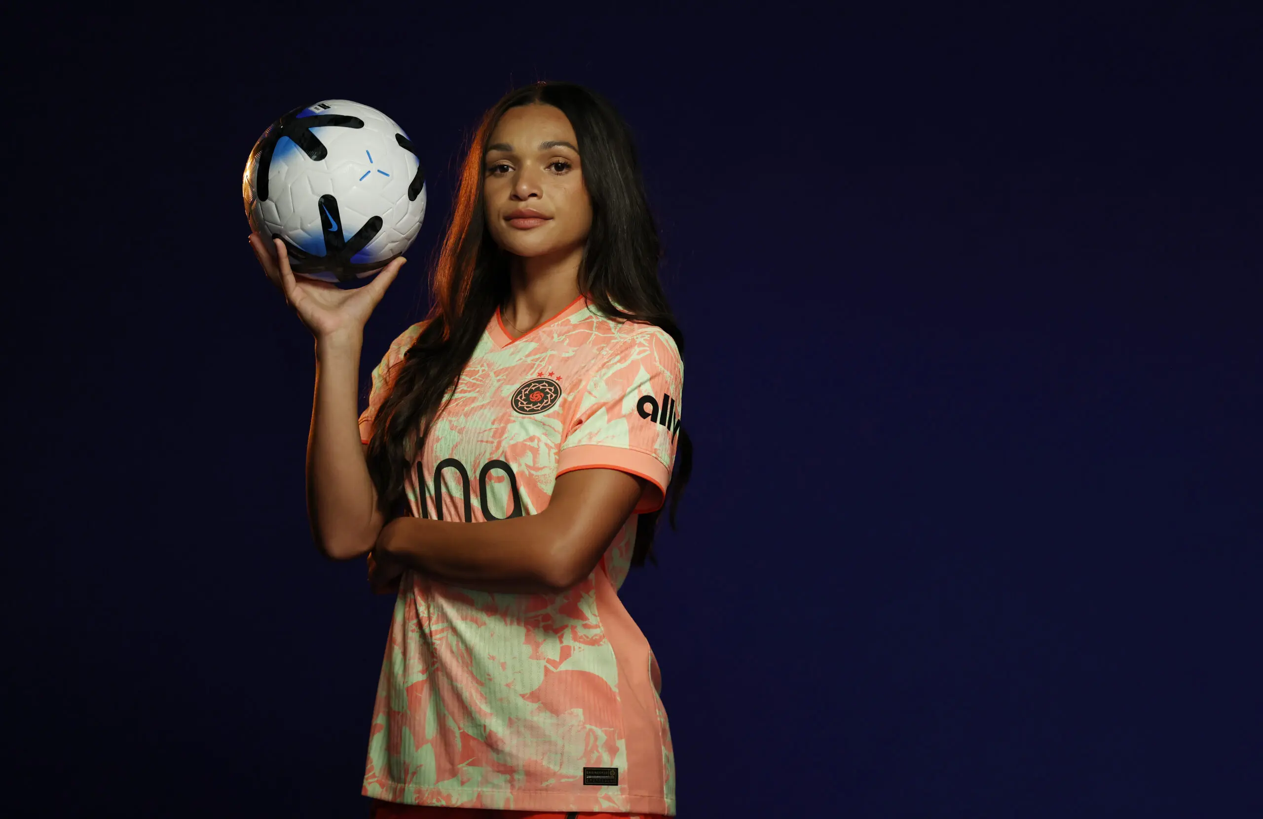 Sophia Wilson of the Portland Thorns FC poses for a portrait at The Westin Bonaventure Hotel & Suites, Los Angeles on January 29, 2026 in Los Angeles, California.