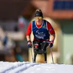 Oksana Masters of Team United States participates in training ahead of the Milano Cortina 2026 Winter Paralympic Games at Tesero Cross-Country Skiing Stadium on March 05, 2026 in Val di Fiemme, Italy.