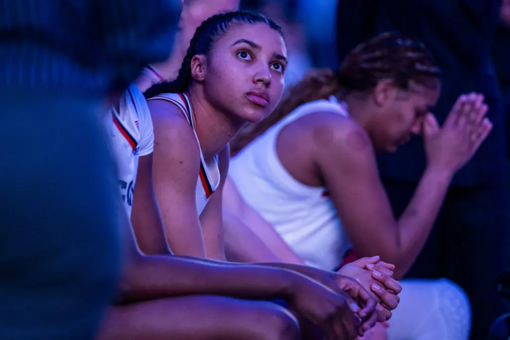 Azzi Fudd #35 of the Connecticut Huskies is introduced before a second round game of the 2026 NCAA Women's Basketball Tournament against at Harry A. Gampel Pavilion on March 23, 2026 in Storrs, Connecticut.
