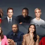 A graphic shows the nine members of the new JPMorgan Chase Athlete Council.