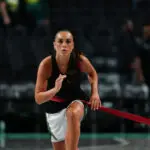 Portland Fire WNBA expansion draft pick Nika Muhl #1 of the Seattle Storm warms up before the game against the New York Liberty on September 5, 2024 at Barclays Center in Brooklyn, New York.