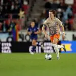 Project ACL subject Tierna Davidson #15 of NWSL side Gotham FC with the ball during the second half against the North Carolina Courage at Sports Illustrated Stadium on March 21, 2026 in Harrison, New Jersey.