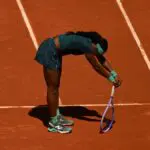 Coco Gauff of United States reacts after victory over Sorana Cirstea of Romania in the Women's Singles Round of 32 match during day seven of the Mutua Madrid Open at La Caja Magica on April 26, 2026 in Madrid, Spain.