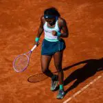 Coco Gauff of the United States in action against Sorana Cirstea of Romania in the semi-final on Day Ten of the Internazionali BNL D'Italia at Foro Italico on May 14, 2026 in Rome, Italy before the Italian Open final.