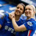 Sam Kerr of Chelsea Women after the Barclays Women's Super League match between Chelsea FC and Manchester United at Stamford Bridge on May 16, 2026 in London, England.