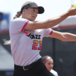 Karlyn Pickens pitches for the Carolina Blaze.