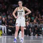 Indiana Fever guard Caitlin Clark (22) at Barclays Center.