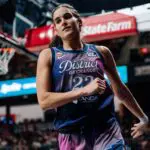 Washington Mystics guard Sonia Citron (22) during the second half against the Toronto Tempo at CareFirst Arena.