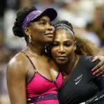 Serena Williams of The United States is congratulated by her sister and opponant Venus Williams of The United States following their ladies singles third round match on Day Five of the 2018 US Open