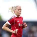 Denise O'Sullivan of Liverpool looks on during the Barclays Women's Super League match between Manchester City and Liverpool.