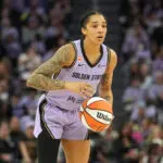 Golden State Valkyries forward Gabby Williams (1) during the fourth quarter against the Phoenix Mercury at Chase Center.