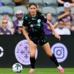 Racing Louisville FC forward Emma Sears (13) juggles the ball during the first half against Chicago Stars FC at Lynn Family Stadium.