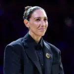Former Phoenix Mercury player Diana Taurasi is added the the Ring of Honor during a half time ceremony of the WNBA game against the Portland Fire at Mortgage Matchup Center.