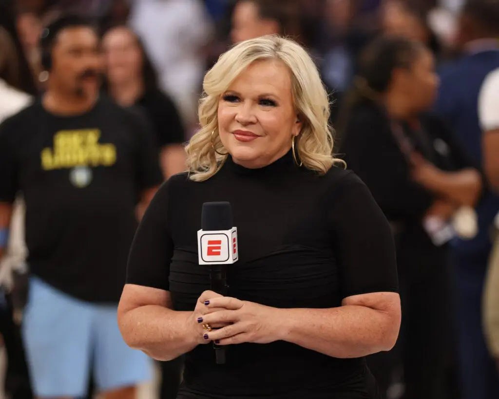Holly Rowe looks on during the 2026 AT&T WNBA All-Star Game on July 25, 2026 at United Center in Chicago.