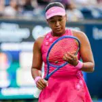Naomi Osaka (JPN) is seen during a women's singles quarter-final match at the WTA 1000 National Bank Open on August 11, 2026 at Sobeys Stadium in Toronto, ON.