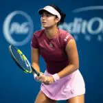 Alexandra Eala of the Philippines competes against Elena Gabriela Ruse of Romania in the second round of the Cincinnati Open on Day 5 at Lindner Family Tennis Center on August 15, 2026 in Mason, Ohio.