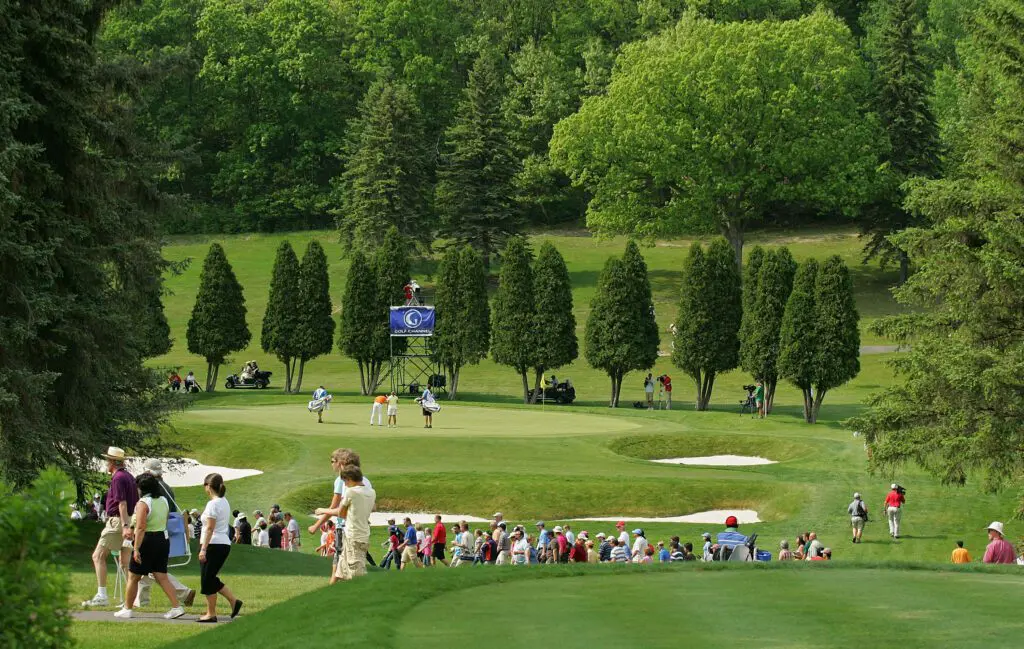 A scenic view of the 15th green during the fourth round of the LPGA Corning Classic at the Corning Country Club held on May 24, 2009 in Corning, New York.
