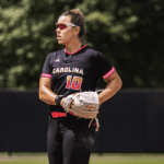 Keilani Ricketts of the Carolina Blaze at the mound.
