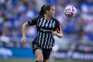 kelley o'hara on the field for nwsl club gotham fc