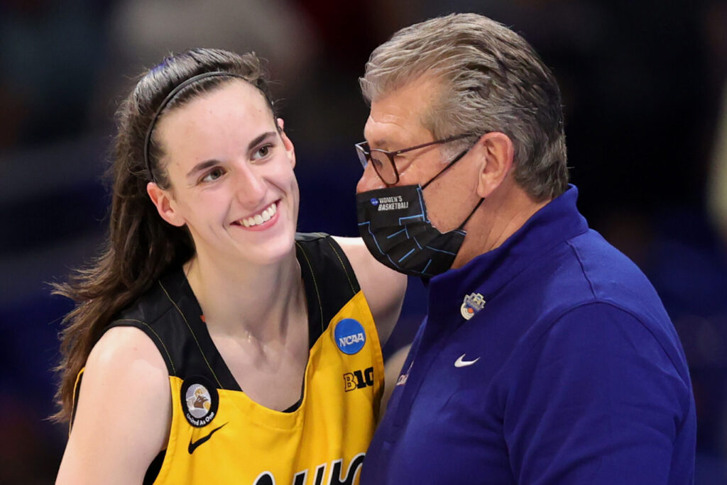 Geno Auriemma jokes about Caitlin Clark's 'personal agenda' ahead of Final  Four - Just Women's Sports