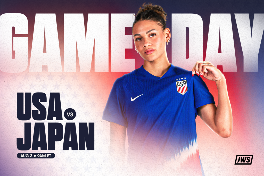 usa vs. japan game day graphic