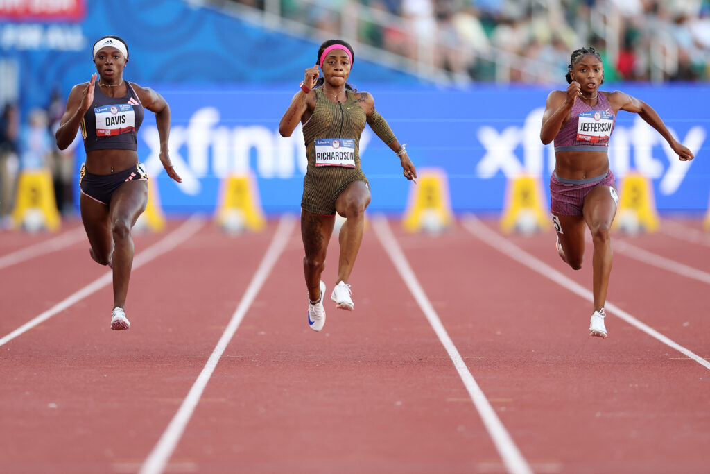 Team USA sprinter Sha'Carri Richardson at the US Olympic Trials