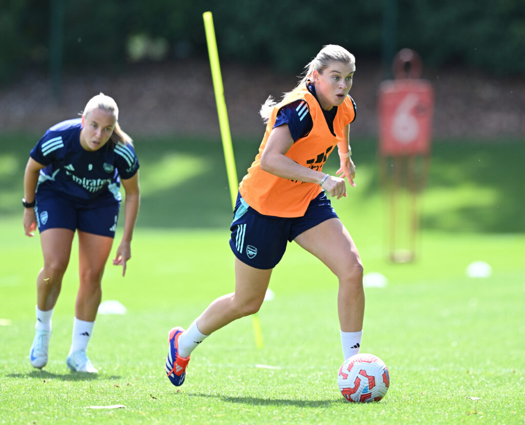 Arsenal's Alessia Russo during Arsenal Women's training session