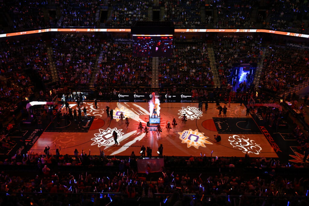 A packed Mohegan Sun Arena waits for Connecticut to tip off