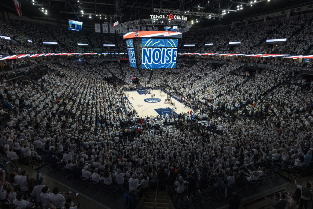 A packed arena watches Game 4 of the 2024 WNBA Finals