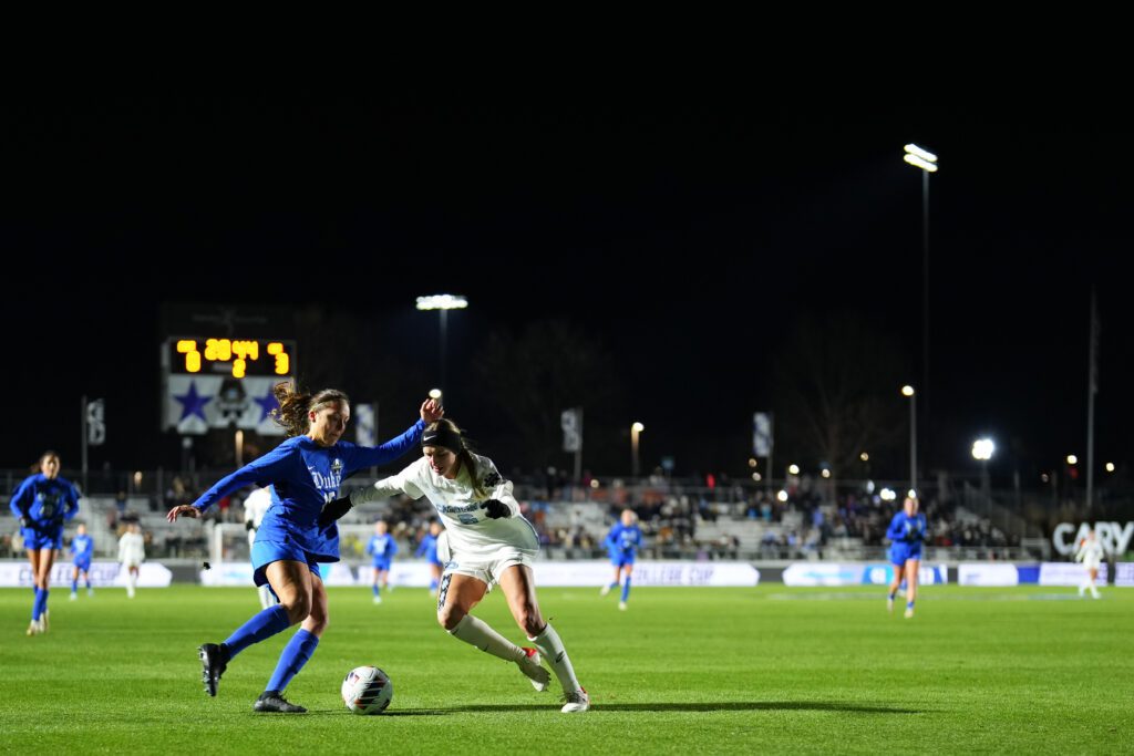 UNC plays Duke during the 2024 College Cup semifinals.