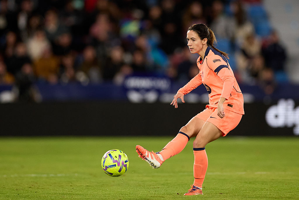 Aitana Bonmati of FC Barcelona fupduring the finetwork Liga F match between Levante UD Femenino and FC Barcelona Femení at Ciudad Deportiva de Bunol on November 23, 2025 in Valencia, Spain.