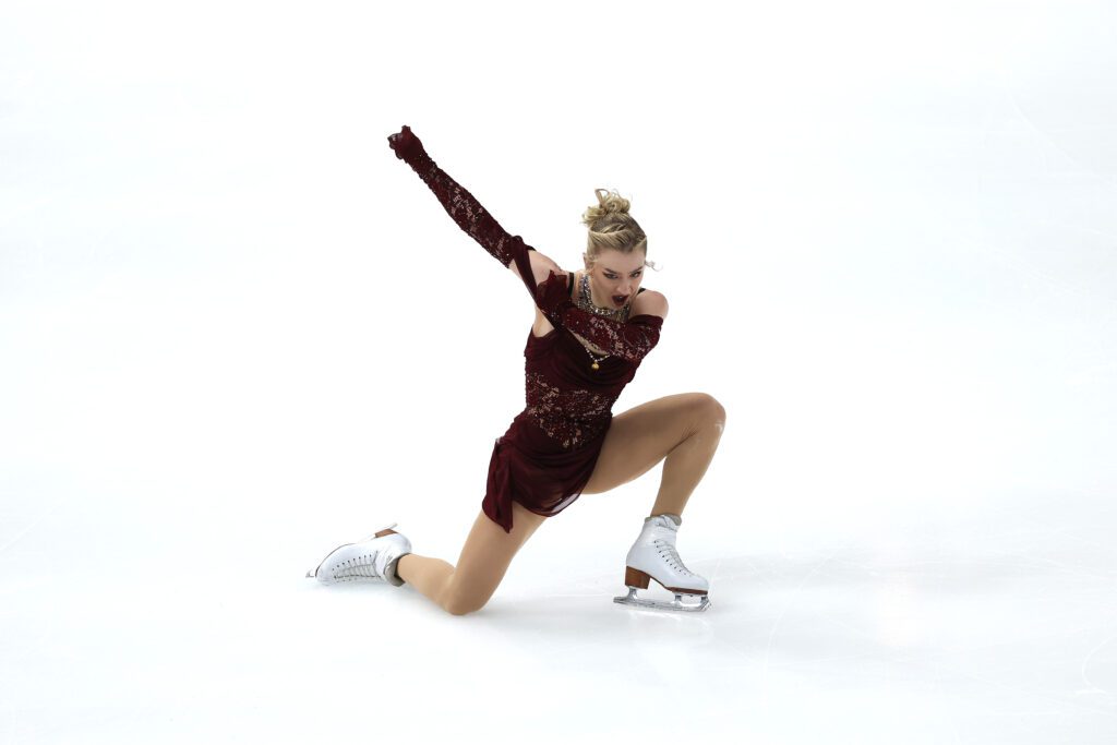 Amber Glenn competes in the 2026 US Figure Skating Championships.