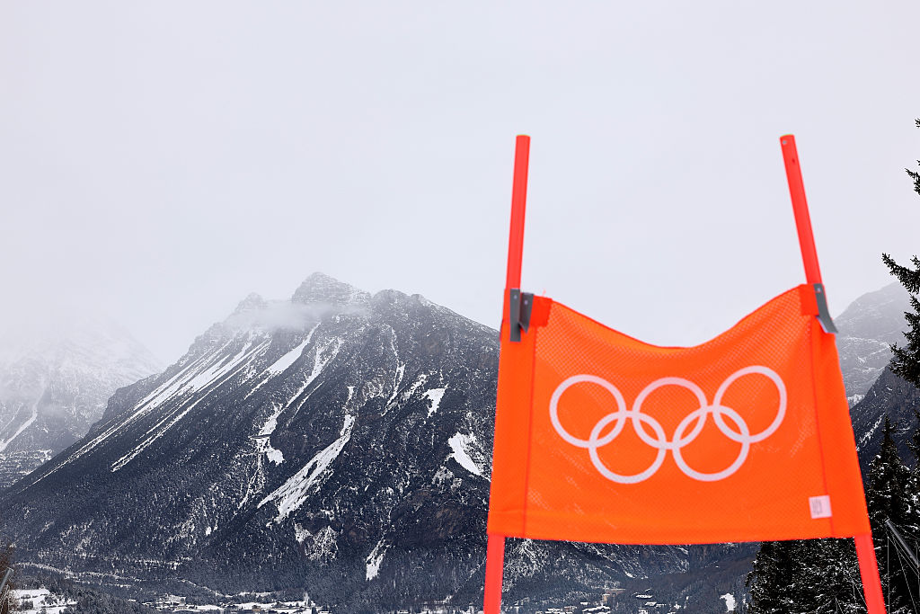 A general view of the course during the Men's Downhill training on day minus two of the Milano Cortina 2026 Winter Olympics at Stelvio Alpine Skiing Centre on February 04, 2026 in Bormio, Italy