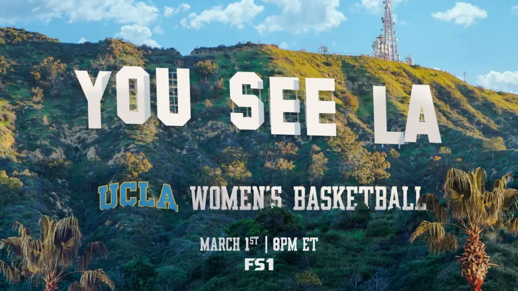 A graphic reimagines Los Angeles' famed Hollywood sign to instead read "You See L.A."