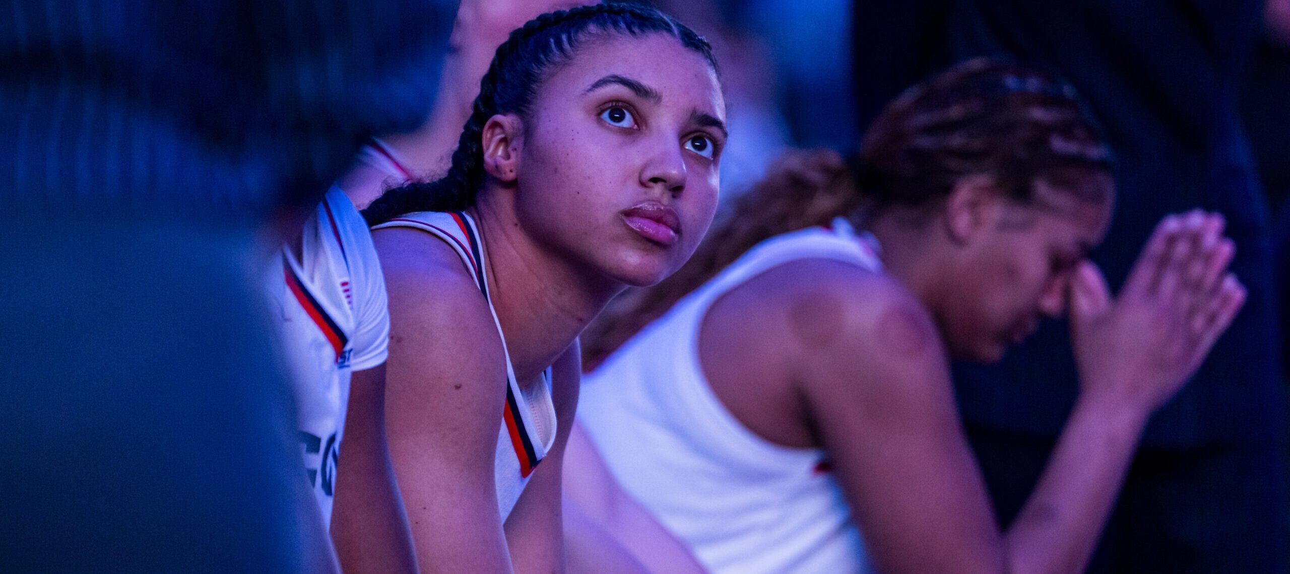 Azzi Fudd #35 of the Connecticut Huskies is introduced before a second round game of the 2026 NCAA Women's Basketball Tournament against at Harry A. Gampel Pavilion on March 23, 2026 in Storrs, Connecticut.