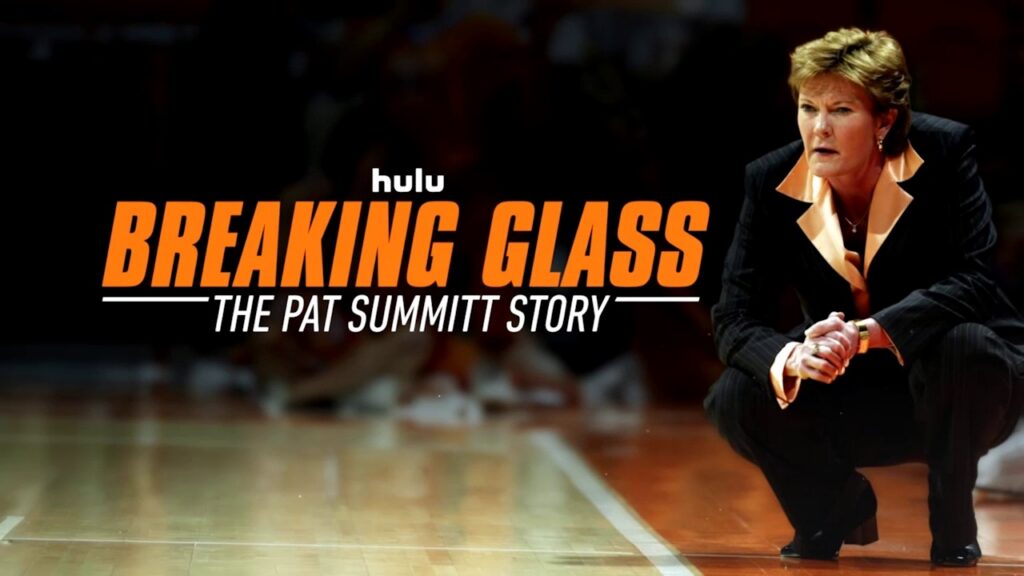 Graphic for ESPN and Hulu documentary Breaking Glass: The Pat Summitt Story.